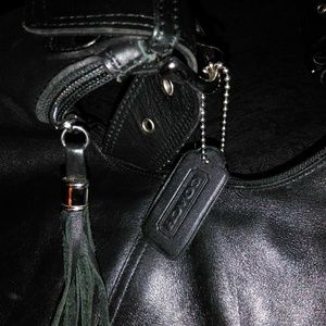 Authentic COACH Black Leather Hobo Bag